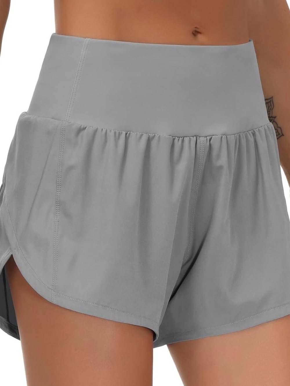 Women’s High-Waist Active Shorts in Gray